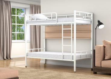 Двухъярусная кровать Валенсия полка дуб молочный