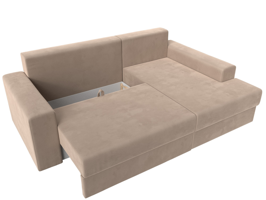 Диваны угловые в гостиную, Угловой диван Майами правый угол, велюр