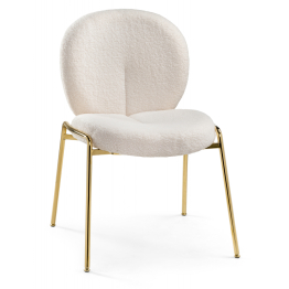 Стул на металлокаркасе Kalipso 1 white (золото)
