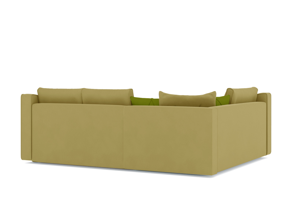 Диваны угловые в гостиную, Диван-кровать угловой Френсис дельфин, велюр