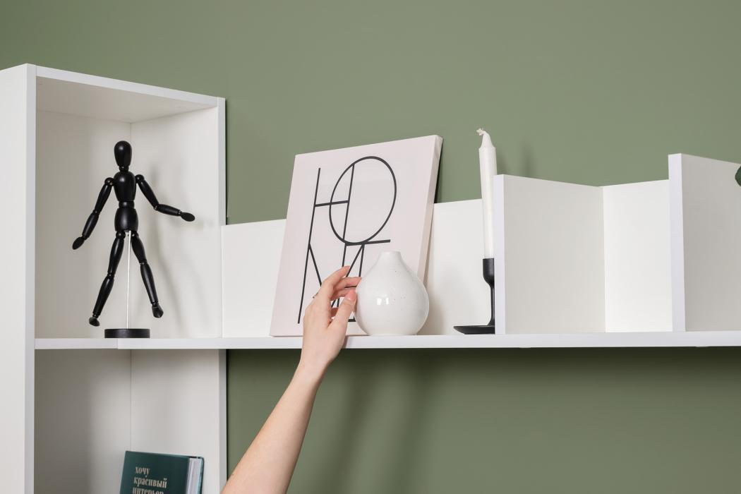 Настенные полки, Полка навесная открытая Эйр 16.490