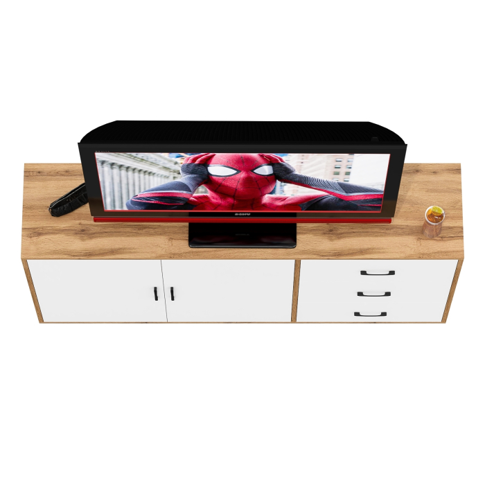 Комоды, Широкий тумба-комод с ящиками и дверками РВК 123-1604