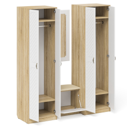 Прихожая П-6 компоновка № 8 МДФ фрезеровка ромб