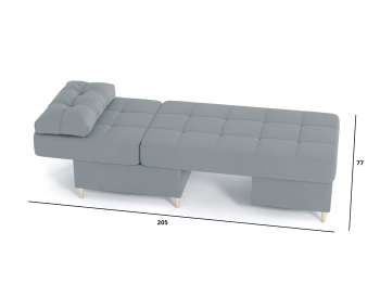 Диван-кровать еврокнижка трасформер  Уно 2, велюр