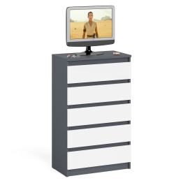 Узкий комод пять ящиков Мори МК700.5