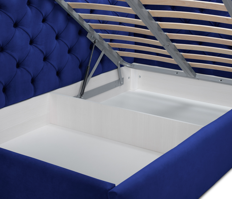 Мягкая кровать, Кровать с мягким изголовьем угловая Оливия 900, микровелюр