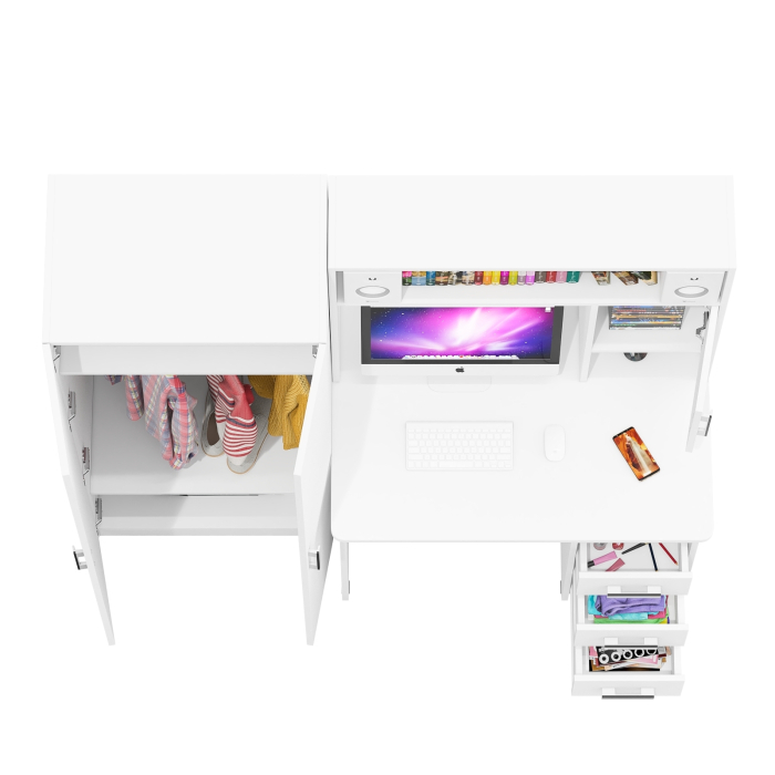 Прямые компьютерные столы, Стол компьютерный со шкафом СК-9