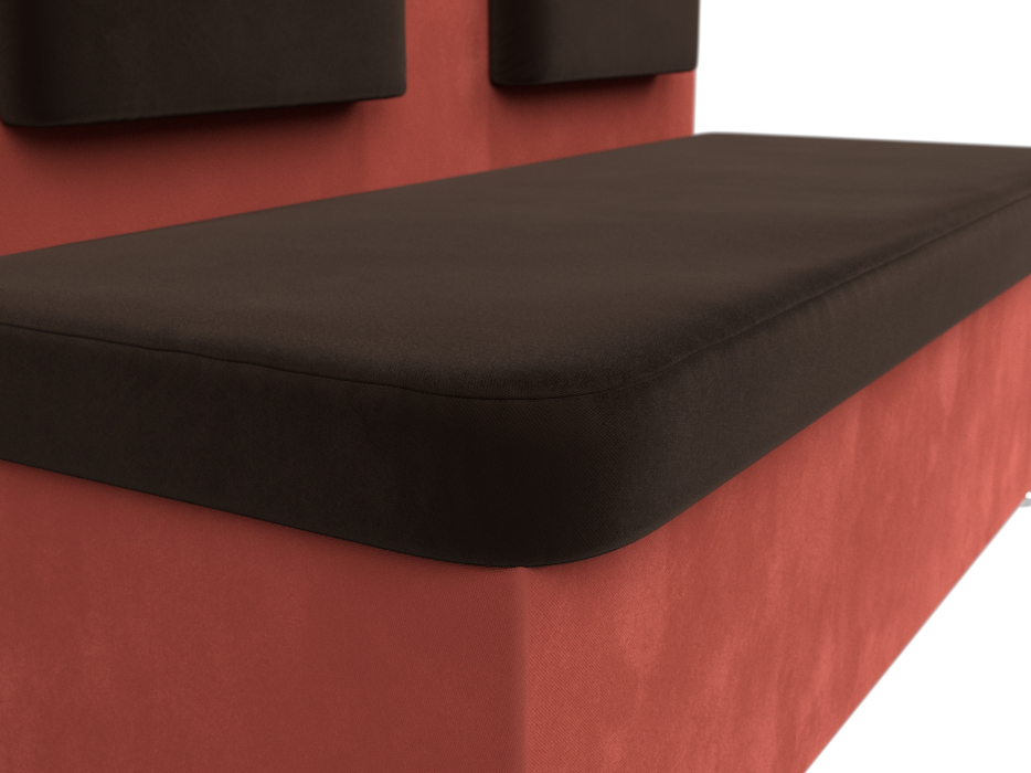 Диваны прямые кухонные, Диван кухонный прямой Маккон 2-х местный, микровельвет