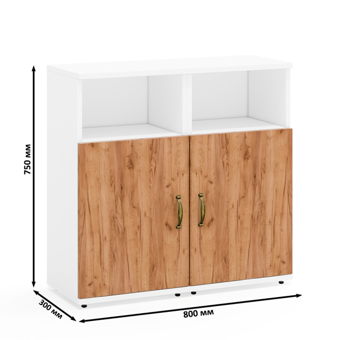 Тумбы, Две тумбы с дверками Лидер-8.