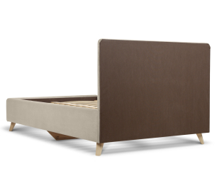 Кровать с мягким изголовьем Адель 0,9, микровелюр