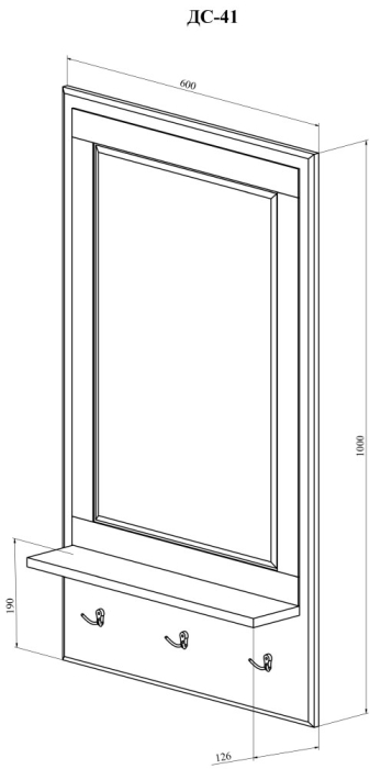 Зеркала в спальню, Зеркало ДримСтар ДС-41