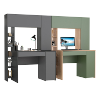 Прямые компьютерные столы, Комплект из рабочих столов Mobi Комфорт 12.71