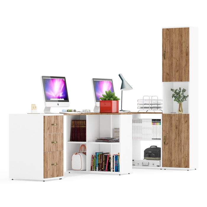 Домашние кабинеты, Мебель для домашнего кабинета для двоих Лидер-8