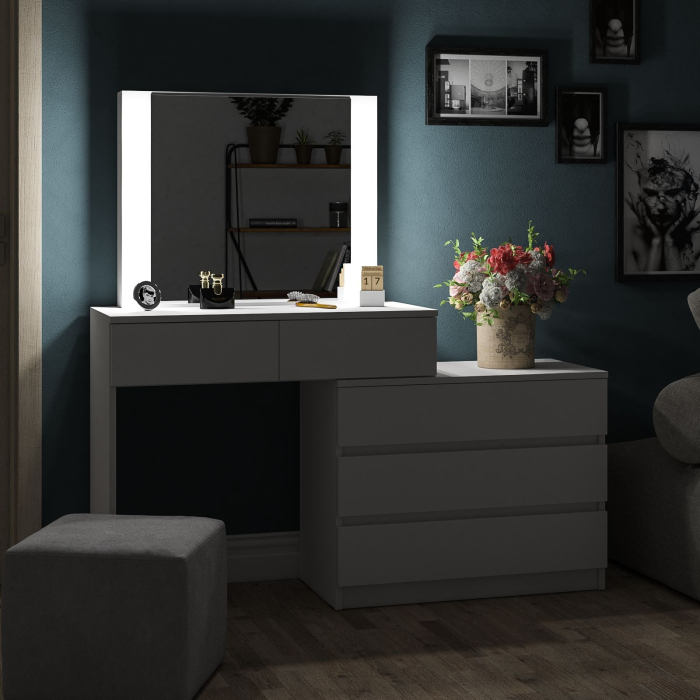 С зеркалом, Туалетный столик с подсветкой 110