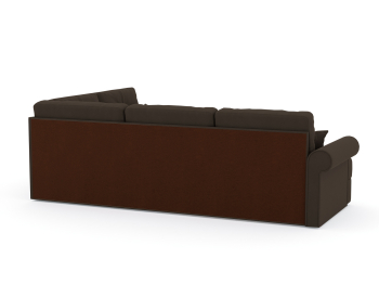 Диван-кровать угловой Мирта дельфин, велюр