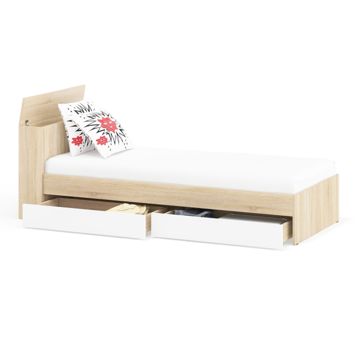 Кровати 90 см, Кровать с ящиками Ксения 900 односпальная