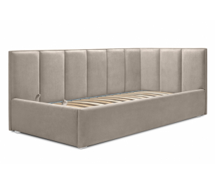 Кровать угловая 120 с подъемным механизмом, микровелюр