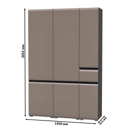 Два шкафа Сидней с дверками и один шкаф Сидней с ящиком