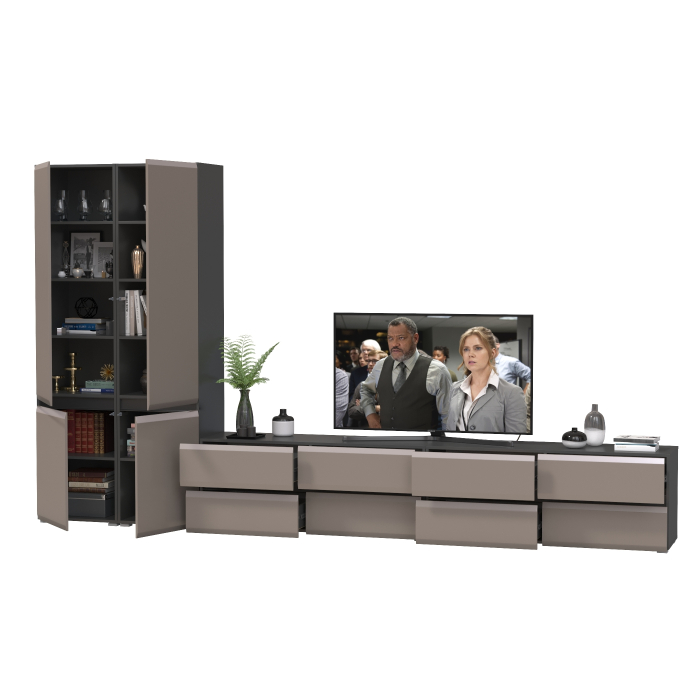 Стенки для гостиной, Мебель для гостиной корпусная Сидней № 128