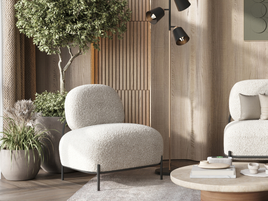 Кресла, Кресло STOOL GROUP Стоун Ткань букле