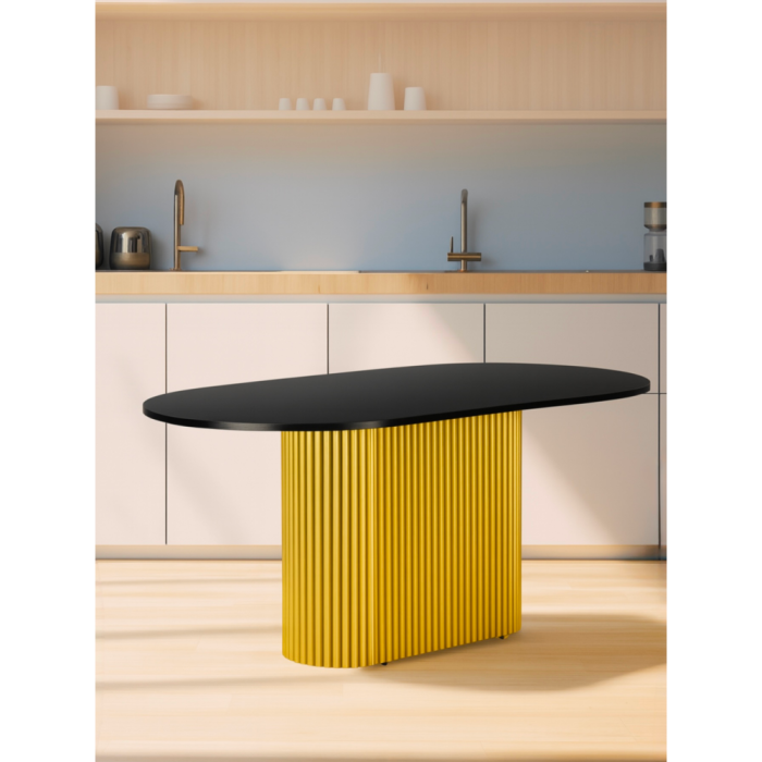 Обеденные столы, Стол Барон О 180 х 90 (золотые ноги)