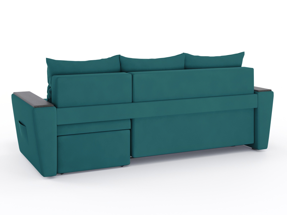 Диваны угловые в гостиную, Диван-кровать угловой Дубай Майами еврокнижка трехсекционная, велюр