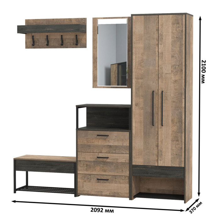 Прихожая, Прихожая Трувор № 212 есть зеркало