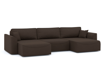 Диван-кровать П-образный Рафаэль еврокнижка НПБ, велюр