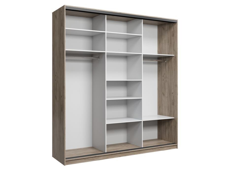 Шкафы-купе, Шкаф купе 3-х дверный АЙСБЕРГ ЛОФТ 220 +зеркало