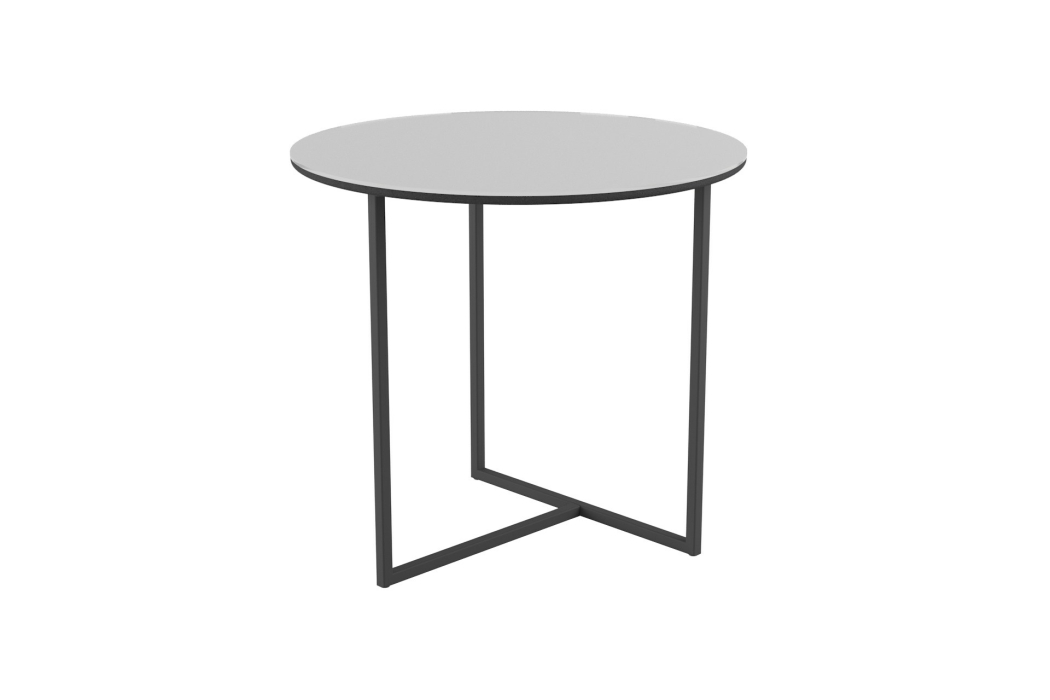 Журнальные столики, Стол журнальный Альбано Glass белая Lacobel