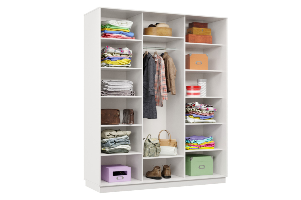 Шкафы-купе 3-х дверные, Шкаф-купе Премьер Лайт 30 (01;01;01) трехдверный