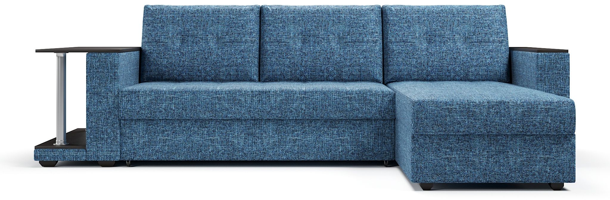 Диваны угловые в гостиную, Диван-кровать угловой со столом Атланта Классик 145 , рогожка