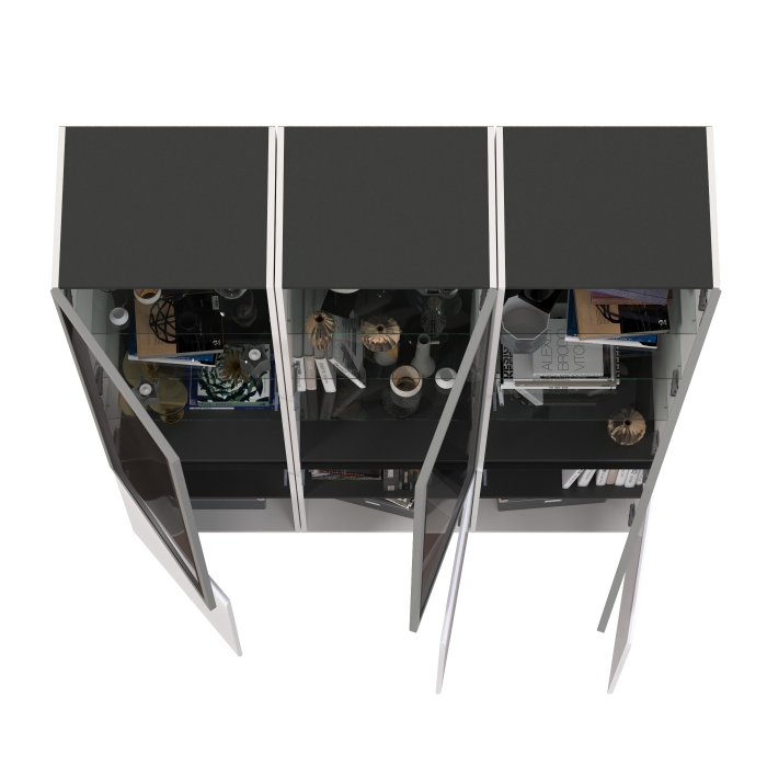 Витрины, Горка в гостиную с с тремя стеклянными дверками Сидней 13.201