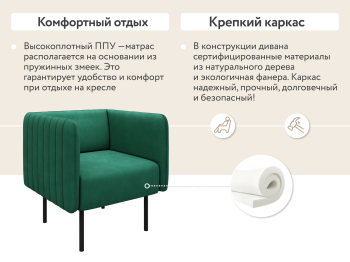 Кресло тканевое Рио, велюр