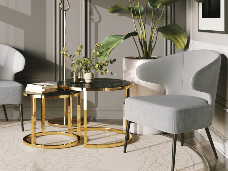 Журнальные столики, Набор журнальных столиков STOOL GROUP Селена 60 и 45 см