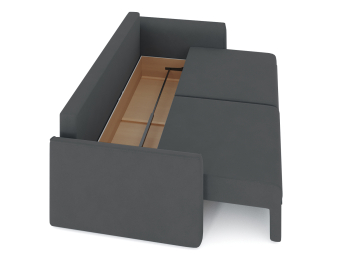 Диван-кровать еврокнижка пантограф Эрдинг, велюр