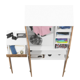 Широкий шкаф 20Б Лидер-8 и тумба с ящиком и дверкой