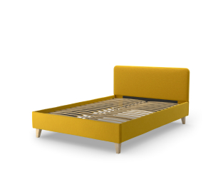 Кровать Сканди 140х200 с кроватным основанием, рогожка