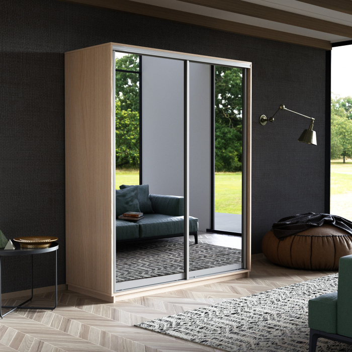 Шкафы-купе, Шкаф-купе Экспресс Экспенс дуо 2200 x 1400 x 600