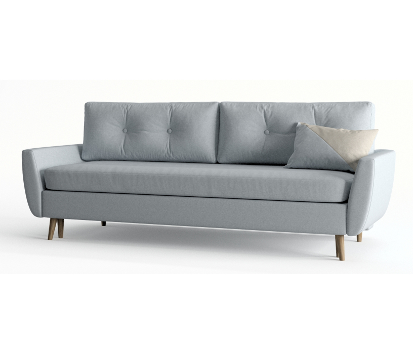 Диваны с ящиком для белья, Диван-кровать Норфолк, независимый пружинный блок, рогожка