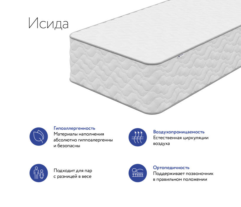 Другие размеры, Матрас DreamLine Исида 1600x1900
