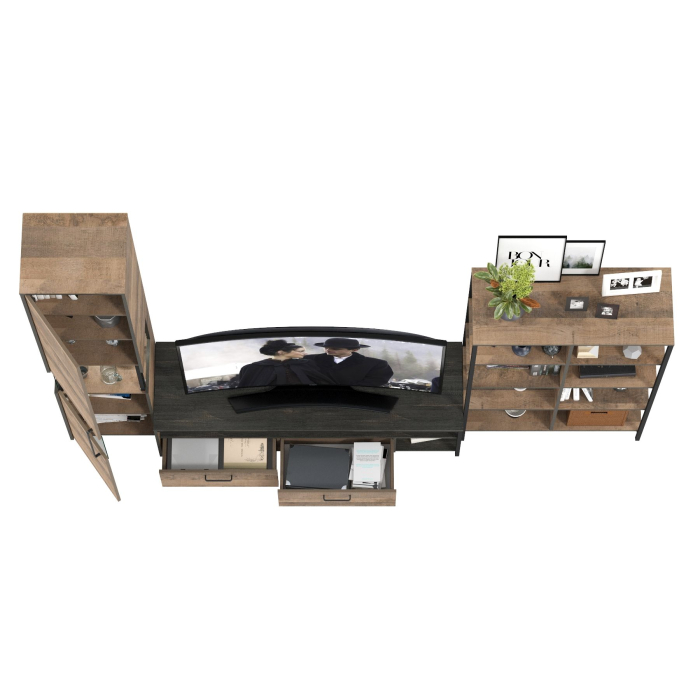 Стенки для гостиной, Гостиная с подсветкой Трувор № 16