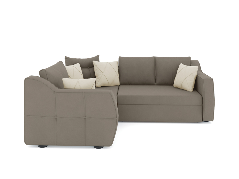 Диваны угловые в гостиную, Диван-кровать угловой Френсис дельфин, велюр