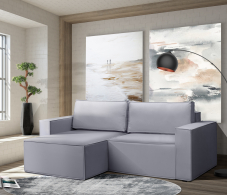 Диваны угловые в гостиную, Диван угловой Чикаго со спальным местом, микровелюр