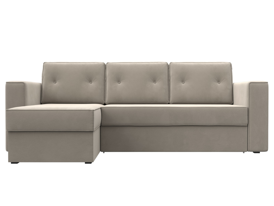 Диваны угловые в гостиную, Угловой диван Принстон левый угол, микровельвет