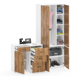 Две тумбочки для документов Лидер-8 3.15 и 3.16 и шкаф 20Б