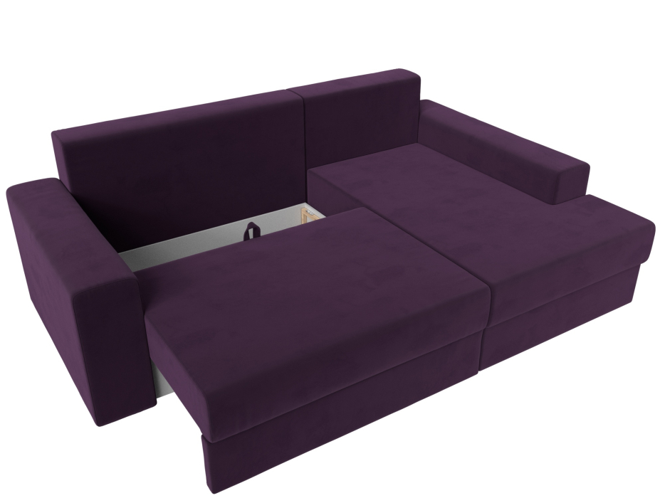 Диваны угловые в гостиную, Угловой диван Майами правый угол, велюр