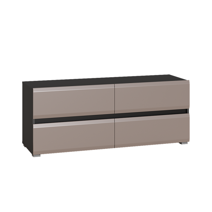 ТВ-тумбы, Тумба под ТВ Сидней 13.63, антрацит, веллюто капучино