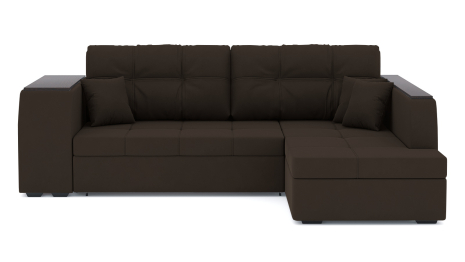 Диван-кровать угловой Брюссель дельфин, велюр