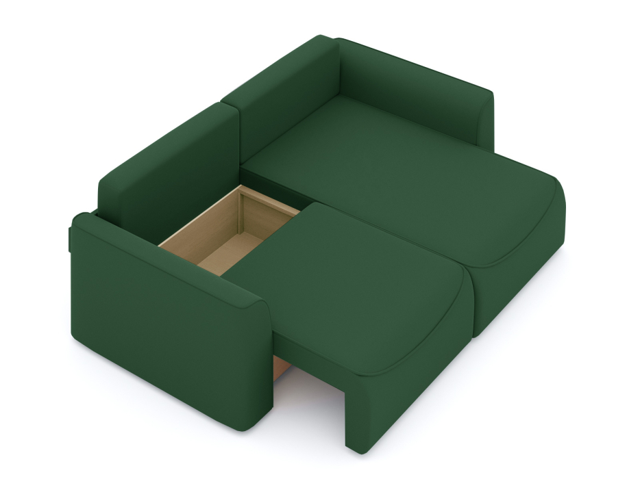 Диваны угловые в гостиную, Диван-кровать угловой Рафаэль еврокнижка НПБ, велюр